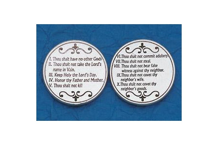 25-Pack - Religious Coin Token - The Ten Commandments
