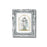 Antique Silver leaf Resin Frame with Sterling Silver Divine Mercy Image