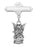 Sterling Silver Guardian Angel Rhodium Baby Pin