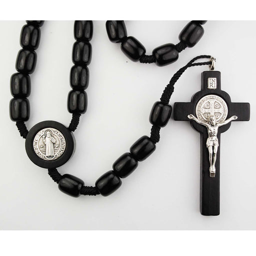 8X10MM Black Saint Benedict Rosary