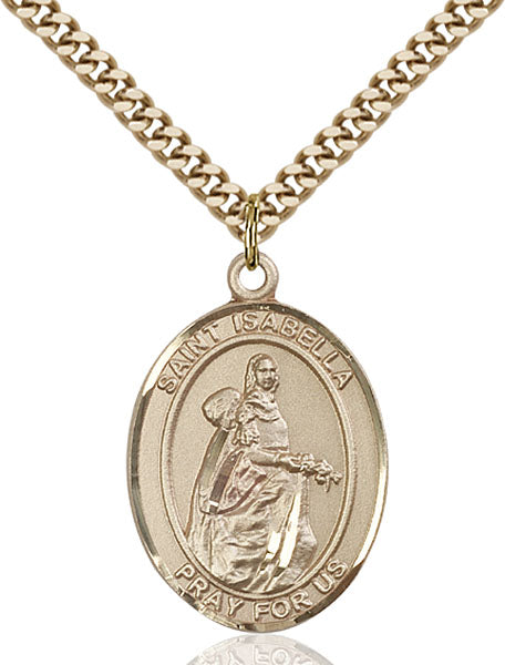 Gold-Filled Saint Isabella of Portugal Necklace Set