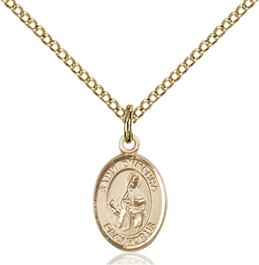 Gold-Filled Saint Dymphna Necklace Set
