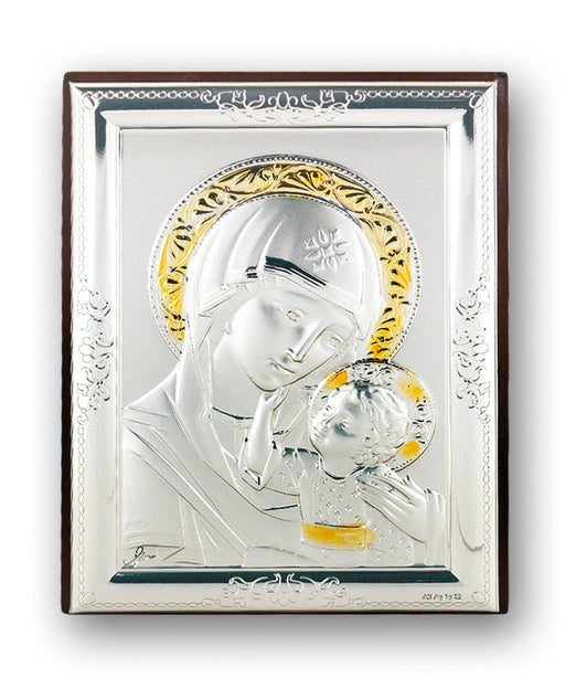 5-inch x 3 1/2-inch Sterling Silver -inchOur Lady of the Passion-inch Plaque