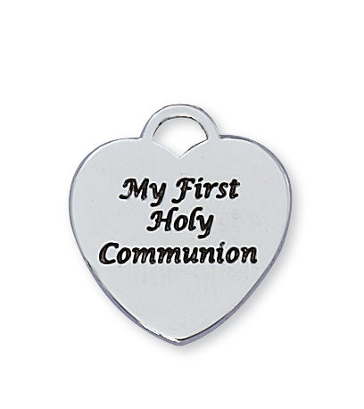 Sterling Silver 1St Communion Heart Pendant