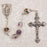 Purple Rosary with Wht Cloisonne