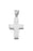 1-inch Sterling Silver Wide Plain Cross with 18-inch Chain