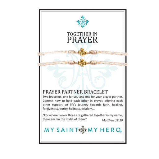 Prayer Partner Bracelets Gold Metalic Ã"“ Gold Medal