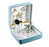 Light Blue Imitation Pearl Double Capped New England Pewter Rosary