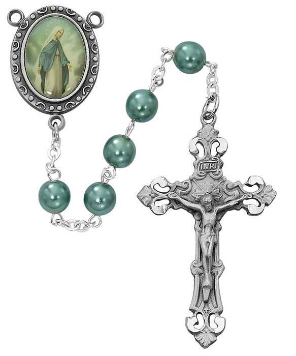 7MM BlueOur Lady of Grace Rosary