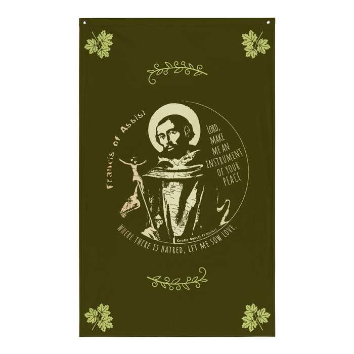 St. Francis of Assissi Flag Banner