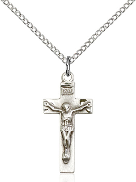 Sterling Silver Crucifix Necklace Set