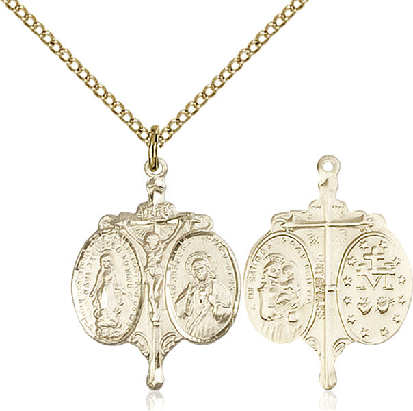 Gold-Filled Novena Necklace Set
