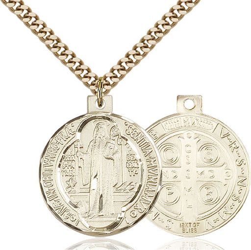 Gold-Filled Saint Benedict Necklace Set