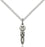 Sterling Silver Menorah and Star and Fish Necklace Set