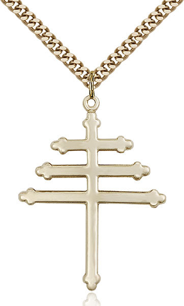 Gold-Filled Marionite Cross Necklace Set