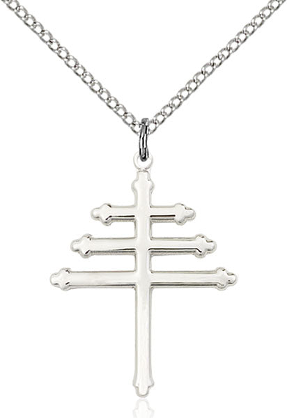 Sterling Silver Marionite Cross Necklace Set