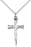 Sterling Silver Nail Cross Necklace Set
