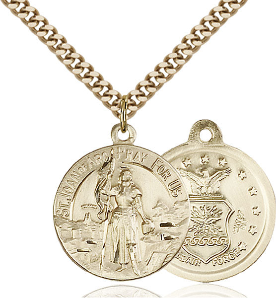 Gold-Filled Saint Joan of Arc Necklace Set