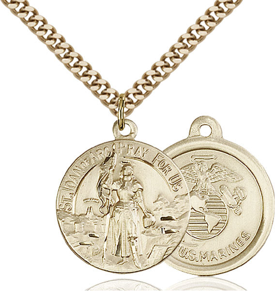 Gold-Filled Saint Joan of Arc Necklace Set