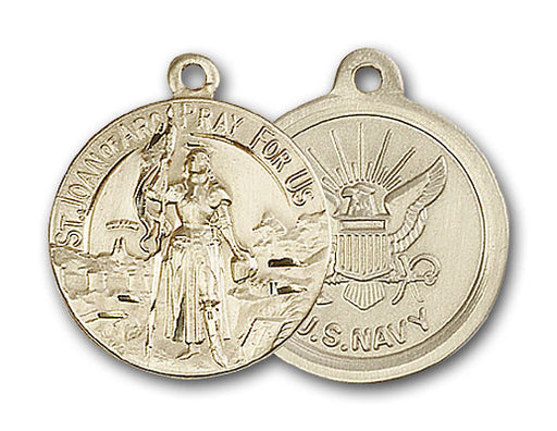 14K Gold Saint Joan of Arc Pendant
