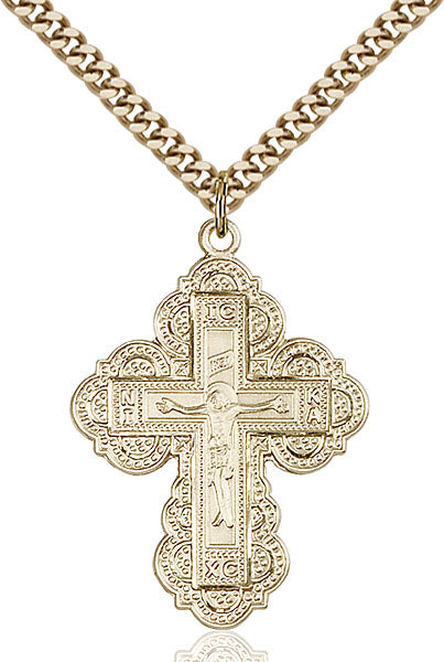 Gold-Filled Irene Cross Necklace Set
