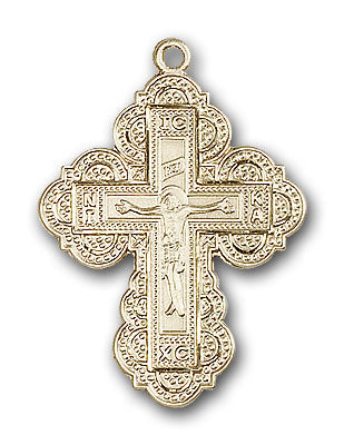 14K Gold Irene Cross Pendant