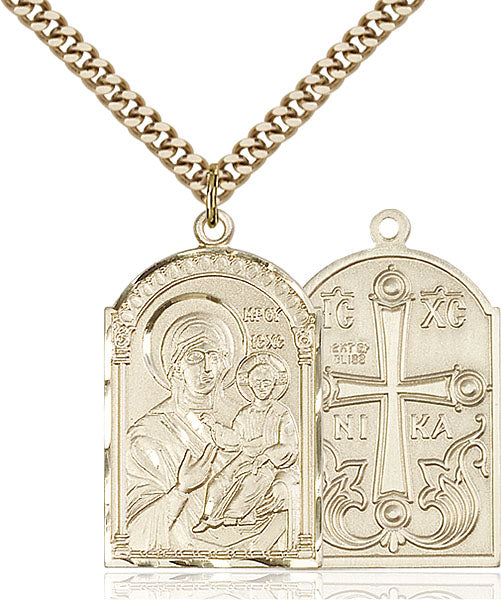 Gold-Filled Mother of God Necklace Set