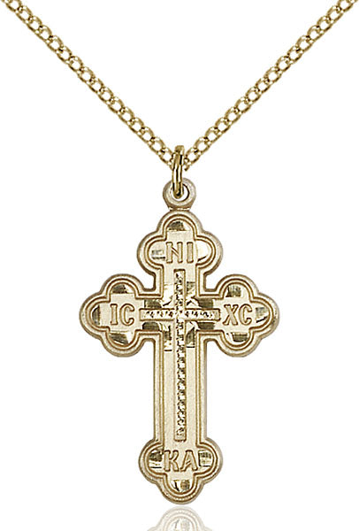 Gold-Filled Russian Cross Necklace Set