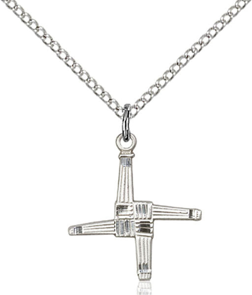 Sterling Silver Saint Brigid Cross Necklace Set