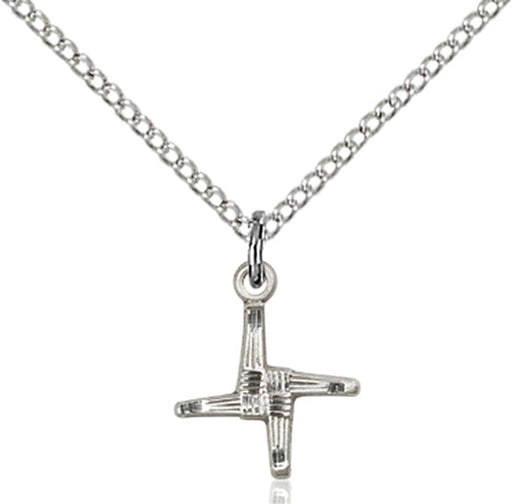 Sterling Silver Saint Brigid Necklace Set