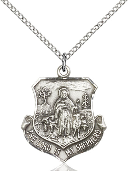 Sterling Silver Lord Is My Shepherd Necklace Set