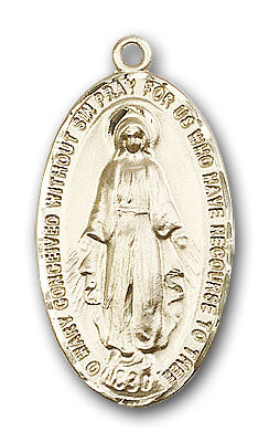 14K Gold Large Miraculous Medal