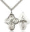 Sterling Silver 4-Way Necklace Set
