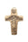 Gold Oxide Papal Crucifix Keychain