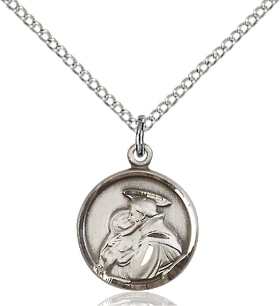Sterling Silver Saint Anthony Necklace Set