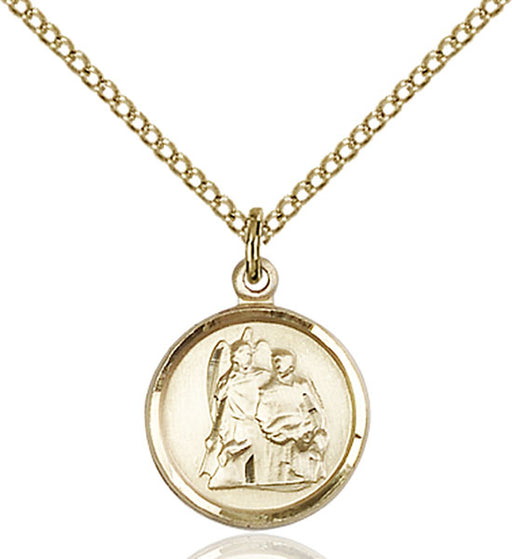 Gold-Filled Saint Raphael the Archangel Necklace Set