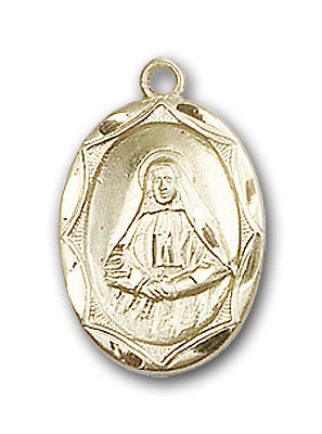 14K Gold Saint Frances Cabrini Pendant - Engravable