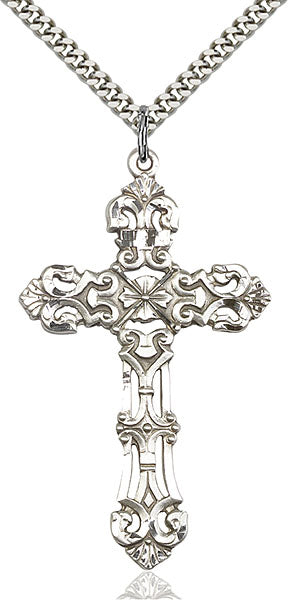 The Large Ornate Cross Pendant | Silver Jewelry | Bloodline Design –  BLOODLINE DESIGN