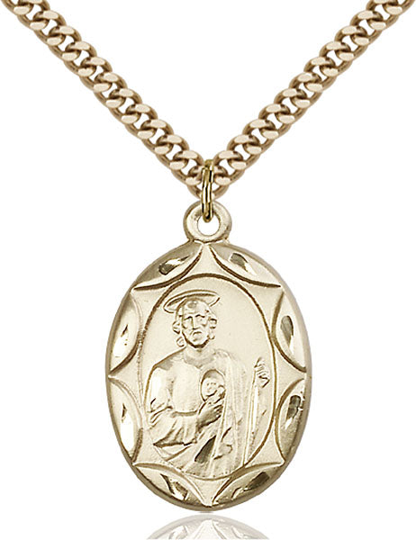 Gold-Filled Saint Jude Necklace Set