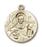 14K Gold Saint Bernard of Clairvaux Pendant - Engravable