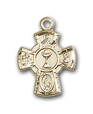 14K Gold 5-Way and Chalice Pendant