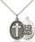 Sterling Silver Cross and Coast Guard Necklace Set