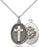 Sterling Silver Cross and Marines Necklace Set
