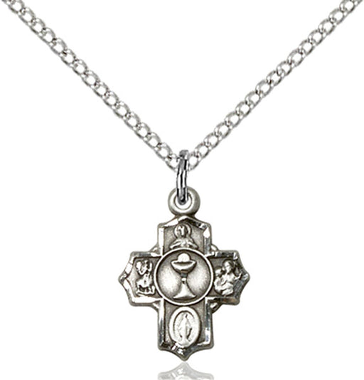 Sterling Silver Communion 5-Way Necklace Set