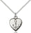 Sterling Silver Heart and Communion Necklace Set