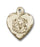 14K Gold Heart and Communion Pendant - Engravable