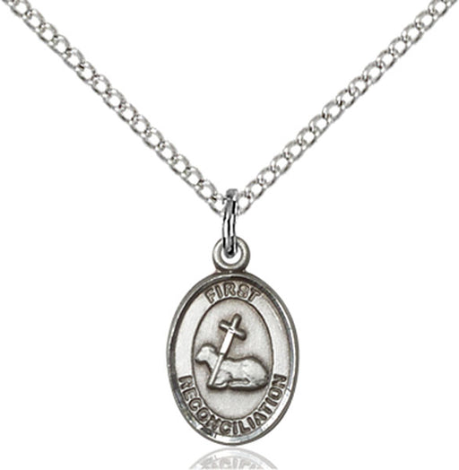 Sterling Silver First Reconciliation Necklace Set