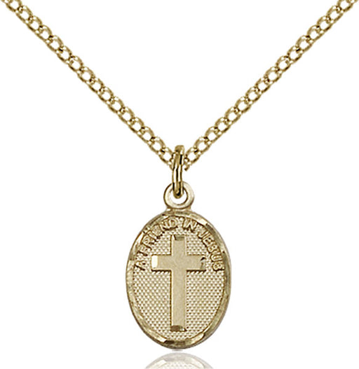 Gold-Filled Friend In Jesus Cross Necklace Set
