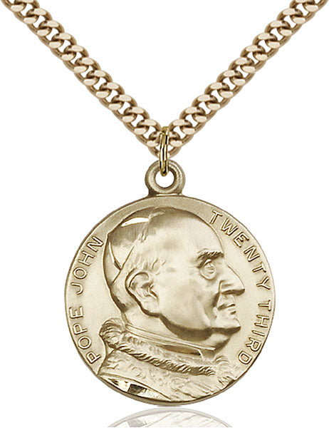 Gold-Filled Saint Pope John XXII Necklace Set