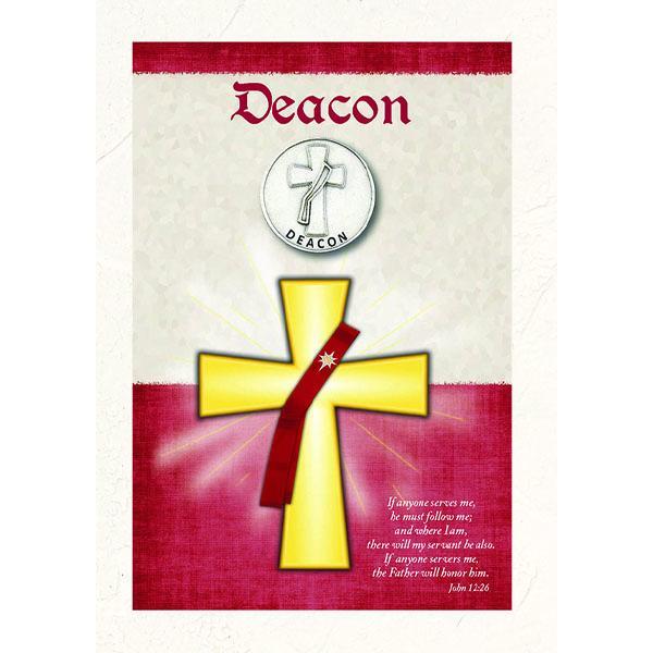 Deacon Premium Greeting Card with removable token